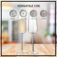 thumbnail image 6 of Artland Soho Optic 8.5 oz Champagne Flute, Set of 4 - Modern Stemmed Glasses - Ideal for Weddings, Parties, Mimosas, Prosecco, Sparkling Wine, Excellent Gift Idea, Dishwasher Safe (Clear), 6 of 7