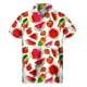 thumbnail image 4 of Camisas hawaianas con estampado 3D de sandía tropical para mí, camisas de verano de manga corta con botones, ropa para hombre, blusa con solapa, 4 of 4
