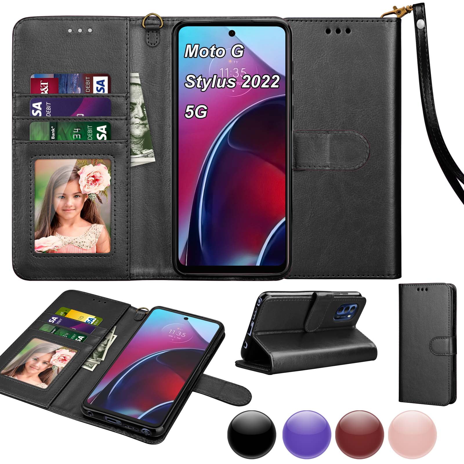 Njjex Wallet Case for Motorola Moto G Stylus | 5G | 2022 | XT2215 ...