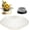 Small Shell Bowl, variant on Ikebana Vase Kit, Flower Frog Container Ceramics Bowl with 2 inch Floral Frog Kenzan Minimalist Modern Table Decorative Bowl Flower Vase
