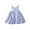 Blue, variant on Girls Dresses For Summer Sleeveless Solid Color Dress Casual Outfit For Daily Wear Ideal For 1 6 Years Pair With Sandals Tie Lace Dress