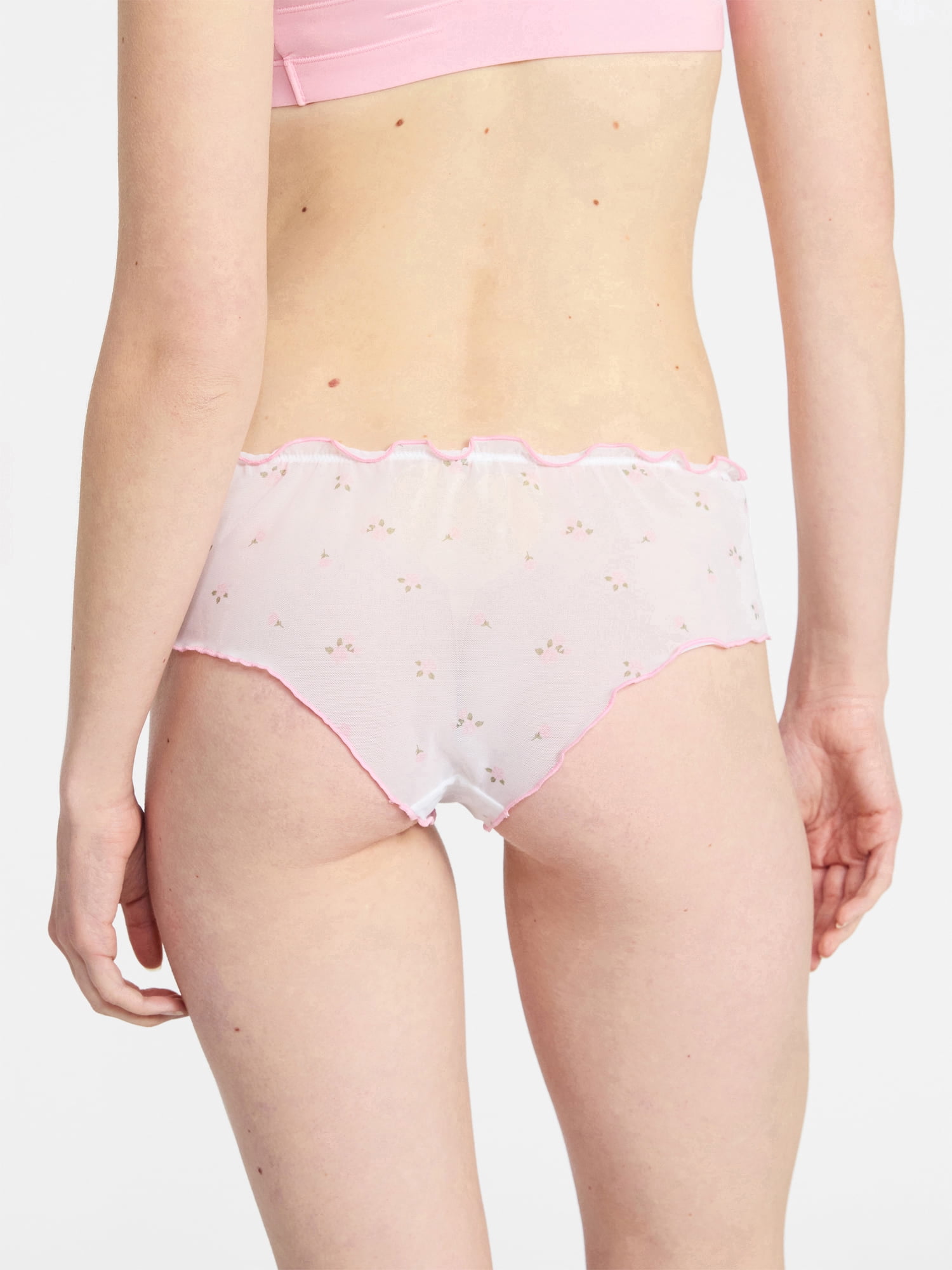 No Boundaries Mesh and Lace Cheeky Panties, 3-Pack, Women's, Sizes XS-XXXL