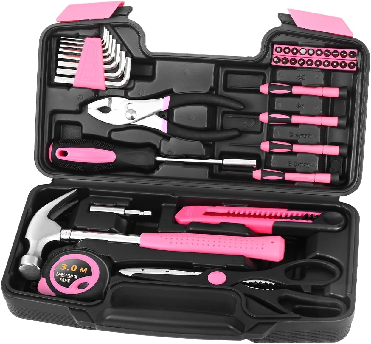 Hoey, Household Tool Kit, 39 Pieces, All Purpose Home Repair Set