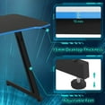 thumbnail image 5 of 47 inch Z-Shaped Gaming Desk, PC Computer Table Home Office Desk Ergonomic Gamer Workstation with Headphone Hook, Blue, 5 of 9