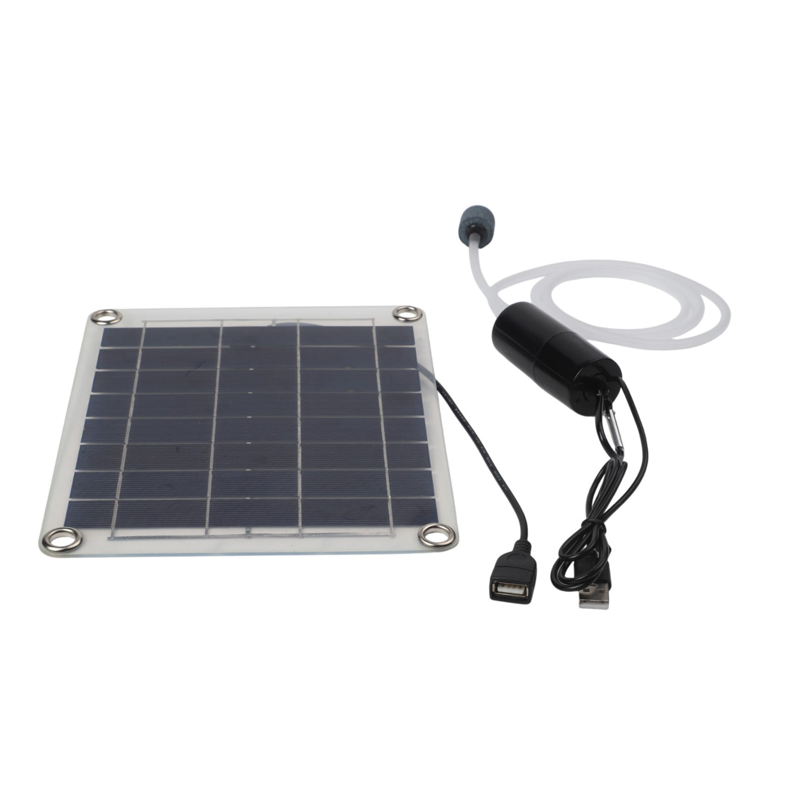 20W Outdoor Aquarium Fish Tank Oxygen Air Pump Portable Solar USB Oxygen Pump