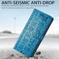thumbnail image 5 of Wallet Case for Samsung Galaxy A03,Cat Dog Cartoon Cute Style with ID Card Holder PU Leather Flip Phone Cover for Samsung Galaxy A03 (Not A03s)      Blue, 5 of 13