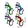 thumbnail image 4 of 4 Colors Gecko- Metal Wall Art Metal Lizard Art Wall Sculpture Hanging Decor, 4 of 7
