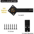 thumbnail image 3 of Sturdy 6" Farm Flip Fence Gate Latch, Barn Door Lock Flip Latch Hardware, Rustic, 3 of 5