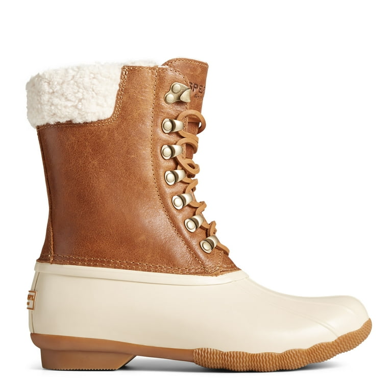 Sperry Women s Saltwater Tall Snow Boot Ivory 7 Walmart