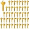 thumbnail image 1 of Brass Finish Key Blanks, Uncut Blank Keys, Pack Of 50 Keys, 1 of 5