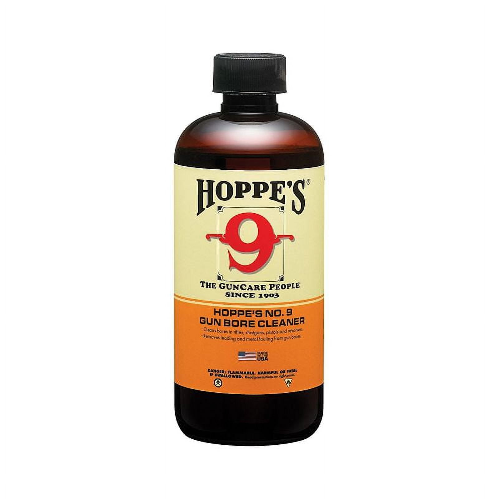 (4 pack) Hoppe's No. 9 Gun Bore Cleaner, Used for Gun Cleaning All Types of Firearms since 1903, 932