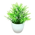 thumbnail image 2 of Visland Artificial Plastic Potted Plant Simulation Bonsai Flower Grass Home Decor Fake Plants Party Office Desktop Ornaments, 2 of 7