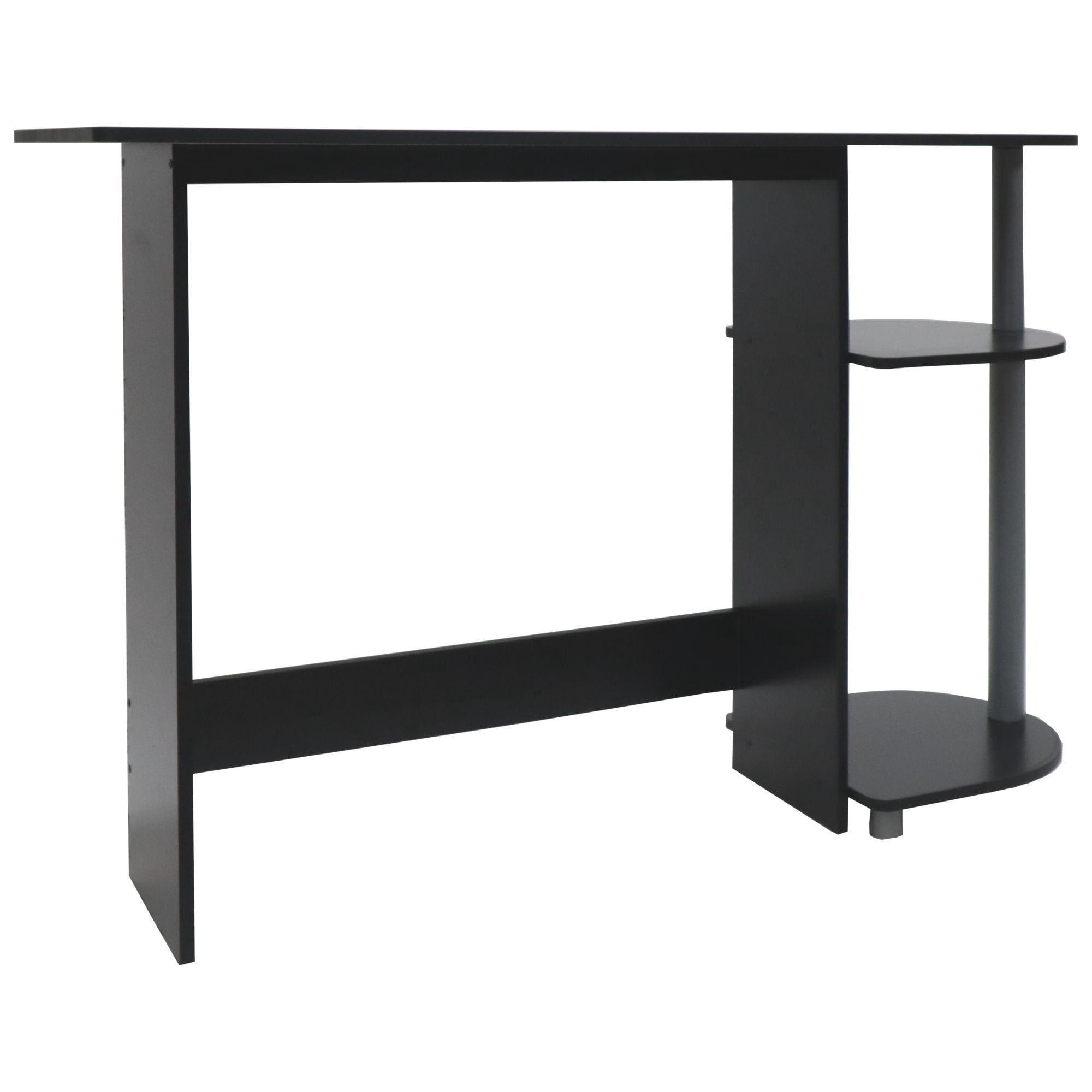 Computer Laptop Media Home Office Desk - Black Woodgrain Finish