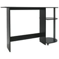 thumbnail image 3 of Computer Laptop Media Home Office Desk - Black Woodgrain Finish, 3 of 5