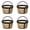Gold 4PCS, variant on 2pcs Reusable 4-5 Cup Coffee Filter with Mini Wooden Spoon Fits Coffee Maker and Brewer Filter Replacement Compatible With Coffee Filters