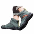 thumbnail image 3 of Men's Ankle Boots High Top Leather Shoes Stylish Breathable Casual Short Boots for Everyday Wear, 3 of 9