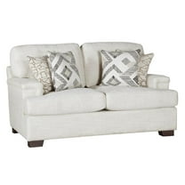 Lexicon Orson Chenille Love Seat in Cream