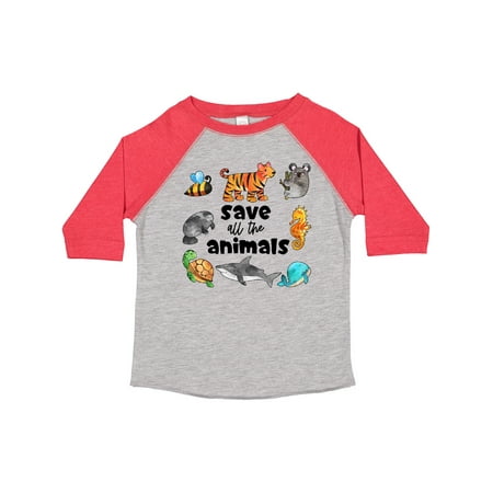 

Inktastic Save All the Animals- Cute Gift Toddler Boy or Toddler Girl T-Shirt
