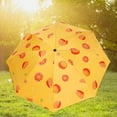 thumbnail image 5 of amagogo Folding Umbrella Compact Manual Open Lightweight Windproof Portable Umbrella Orange, 5 of 8