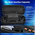 thumbnail image 3 of 12 in 1 Accessories Set for Playstation Portal Remote Player, Hard Carrying Case for PS Portal with Clear Skin Case for PS5 Portal, 2 Screen Protector with 4 Thumb Grip, Carbon Black, 3 of 6