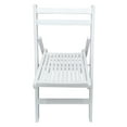 thumbnail image 5 of THOWDEE Slatted Wood Folding Special Event Chair, Set of 4, Furniture Indoor Outdoor Foldable Chair with Open Back for Garden Office Wedding Party, White, 5 of 9