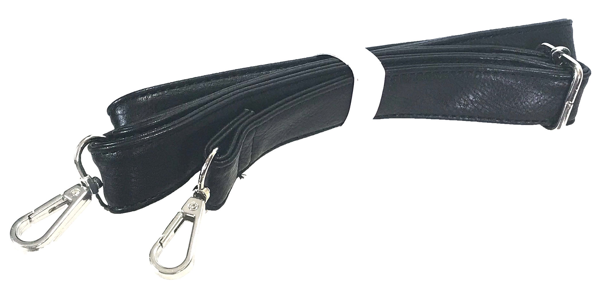 Zzfab - zfab Faux Leather Purse Strap Adjustable Replacement Shoulder Strap Black - 0 ...