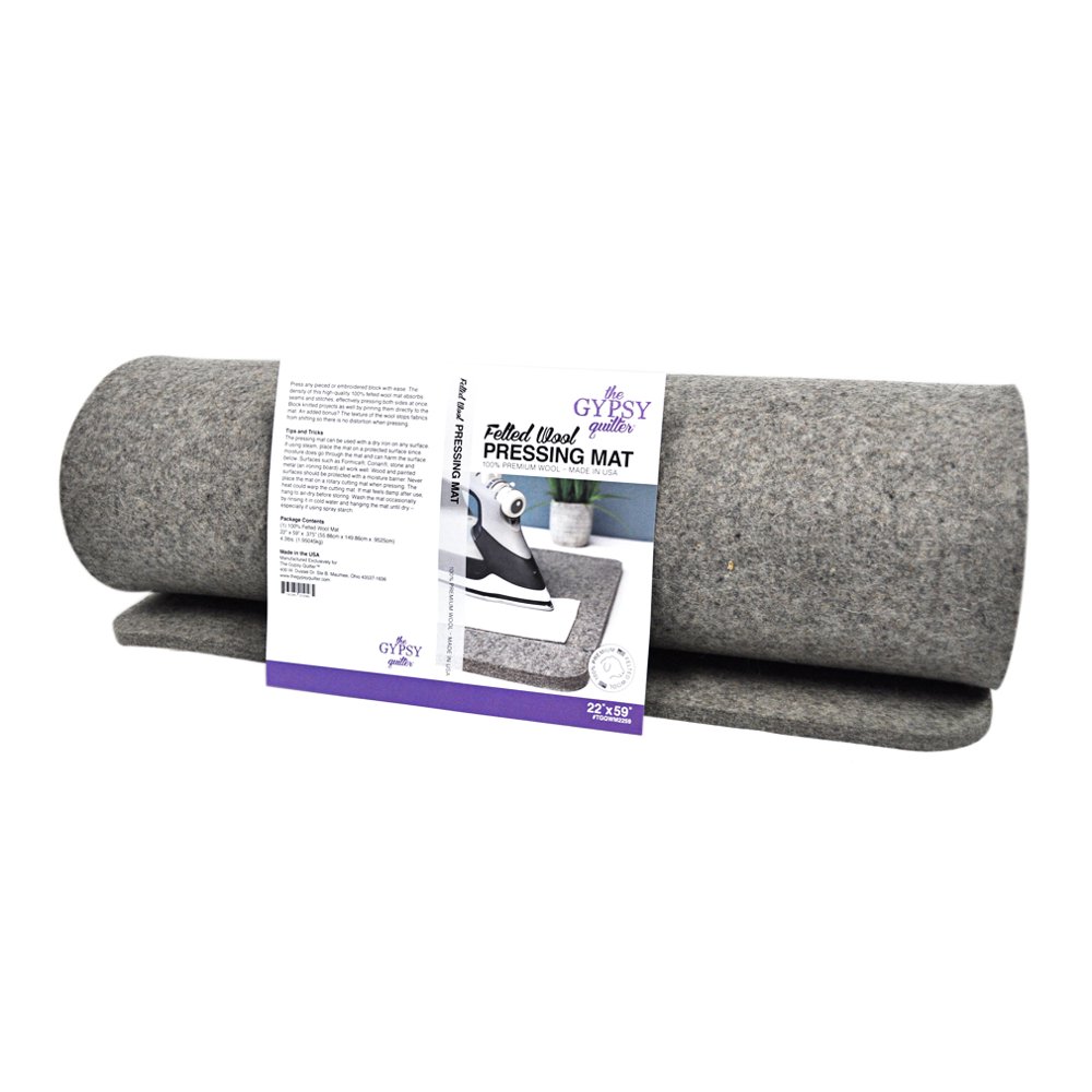 Gypsy Quilter Felted Wool Pressing Mat 22 Inches x 59 Inches Walmart