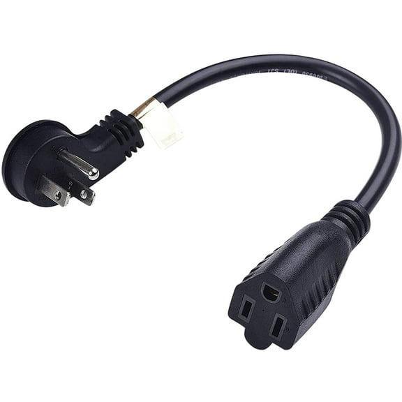 Luxury Office Power Cord 1 Foot Extension Cord Flat Wall Plug for Home Office