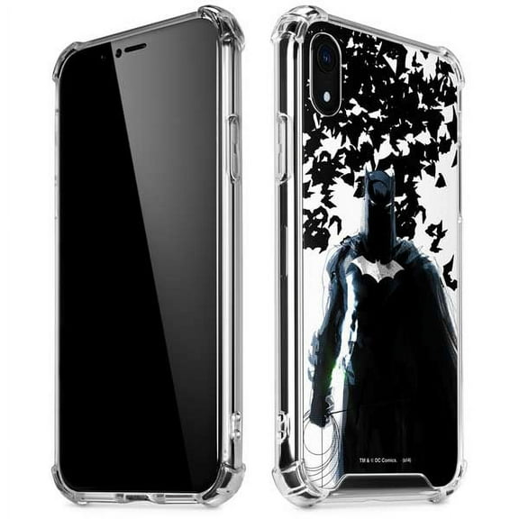 Skinit DC Comics Batman and Bats iPhone XR Clear Case