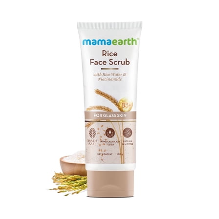 Mamaearth Rice Face Scrub 100 gm