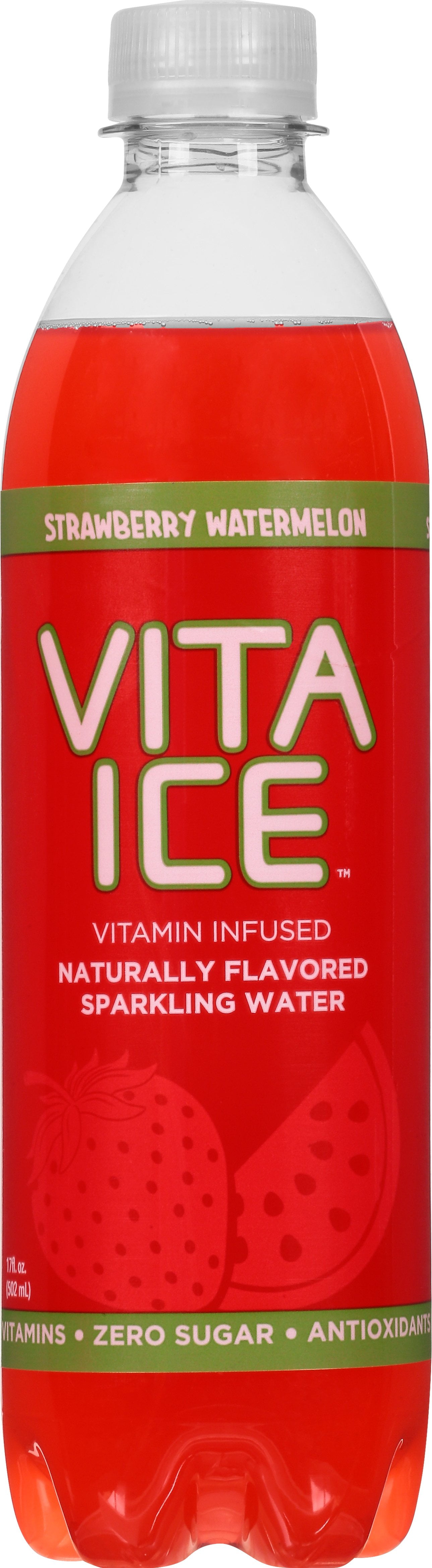 Klarbrunn Vita Ice Strawberry Watermelon Naturally Flavored Sparkling Water, 17 fl oz Bottle