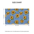 thumbnail image 4 of Placemats Set Of 4 / 6, Sunflowers Square Placemats For Dining Table Indoor/Outdoors Heat Resistant Washable Placemats 18" X 12", 4 of 8
