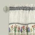 thumbnail image 3 of Achim Garden Blooms Multi Elegance - Luxurious 58" x 36" Tier & Valance Ensemble, 3 of 6