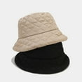 thumbnail image 6 of Crochet Bucket Hat for Women - Boho Y2K Summer Packable Autumn And Winter Fisherman's Hat Women's Japanese Pure Down Cotton Warm Hat Fashion Simple Plaid Lightweight Soft Pot Hat, 6 of 6