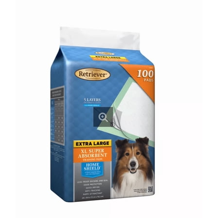 Retriever Unscented Super Absorbent Dog Training Pads, XL, 100 ct.
