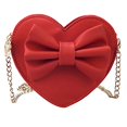 thumbnail image 2 of Mily Mini Heart Shape Crossbody Handbag Coin Change Purse for Toddlers Little Girls Red, 2 of 4