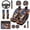 American Flag Eagle, variant on KUIFORTI Pumpkin Halloween Car Seat Covers Full Set Non Slip Set of 14 Arm Rest Cover Car Included Universal Fit Cars SUV Trucks Washable Soft