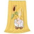 thumbnail image 2 of Vsdgher Sunflower Gnomes5 Ultra-Soft Micro flannel Blanket Throw Blankets for Couch Sofa, Bed (4 sizes)-40"x30", 2 of 7