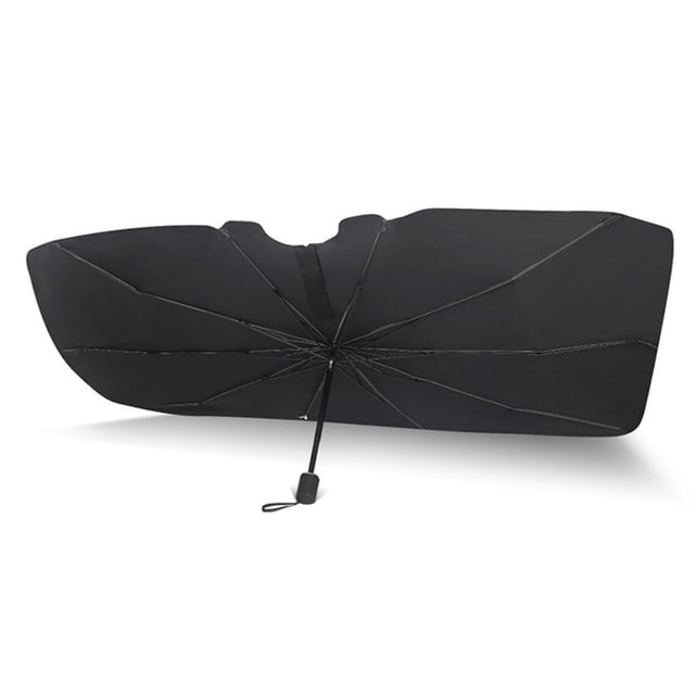 Car Windshield Sun Shade Umbrella 360° Rotation Foldable Front Windscreen Sun Shade Protector 57x31 Inch Windshield Sunshade Umbrella Block Cover for Cars Trucks SUVs