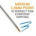 thumbnail image 2 of BIC Cristal Xtra Smooth Ballpoint Pen, Stick, Medium 1 mm, Blue Ink, Clear Barrel, Dozen, 2 of 6