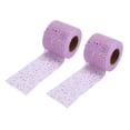 thumbnail image 2 of Rollos de tul con purpurina, aspecto brillante, fácil de usar, cantidad suficiente, tela de red de cuatro colores, tul para decoración artesanal, 2 uds., 2 of 5