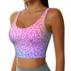 thumbnail image 2 of Balery Colorful Glitters Sujetadores deportivos con espalda cruzada para mujer, acolchados, sin costuras, de alto impacto, ideales para yoga, gimnasio, entrenamiento y fitness.-Small, 2 of 8