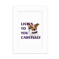 thumbnail image 1 of Seriously Listen Dogs Pets People Desktop Photo Frame Picture Display Decoration Art Painting, 1 of 3