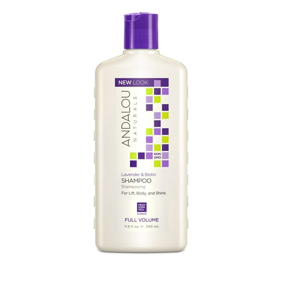 Andalou Naturals Full Volume Shampoo, Lavender and Biotin, 11.5 Fl Oz
