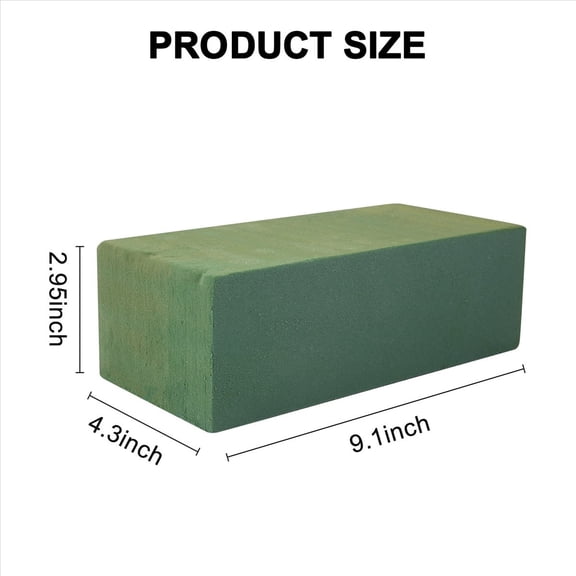 6PCS Floral Foam Bricks Flower Packing Arranging Flowers Florist Supplies for Plants Decor,6 * Floral Foam Bricks,green