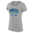 thumbnail image 2 of Women's G-III 4Her by Carl Banks Heather Gray Tennessee Titans Filigree Logo Fitted T-Shirt, 2 of 3
