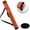 Orange, variant on DeerBAO 2x2 Deluxe Hard Pool Cue Case - Billiard Cue Case - Billiards Accessories - Oval (Available in Multiple Colors)