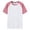 Pink, variant on RTKFRFLM Kids' Color Block Raglan T-Shirt Short Sleeve Pure Cotton Baseball Tee for Boys and Girls Contrast Color Uniform Top Comfortable Athletic Student Training Shirt Size 5-18