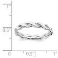 thumbnail image 5 of 925 Sterling Silver Stackable Expressions White Enamel Ring Size: 7; for Adults and Teens; for Women and Men, 5 of 5