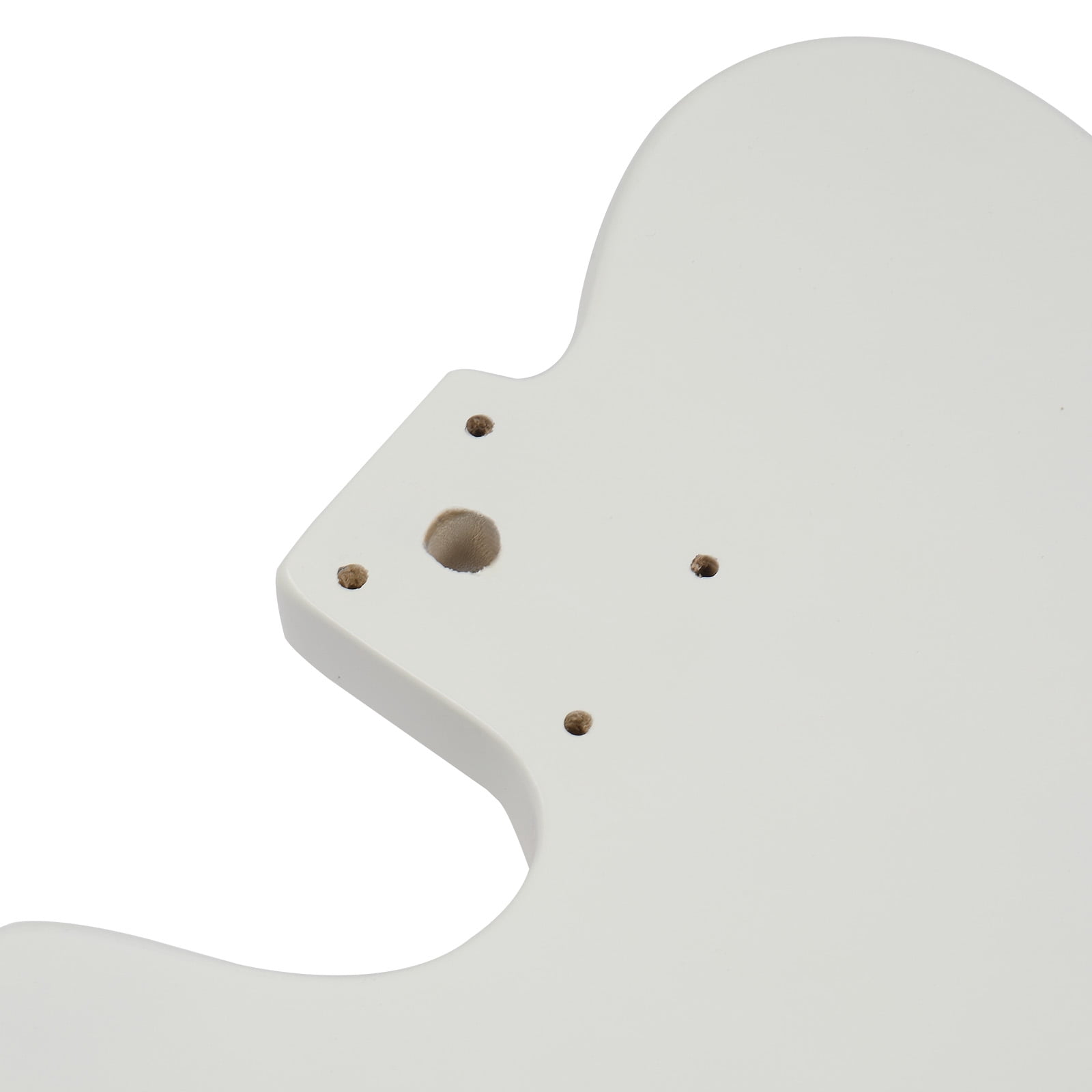 DIY 6 String TL Style Electric Guitar Kits with Mahogany Body, Maple Neck and Accessories White